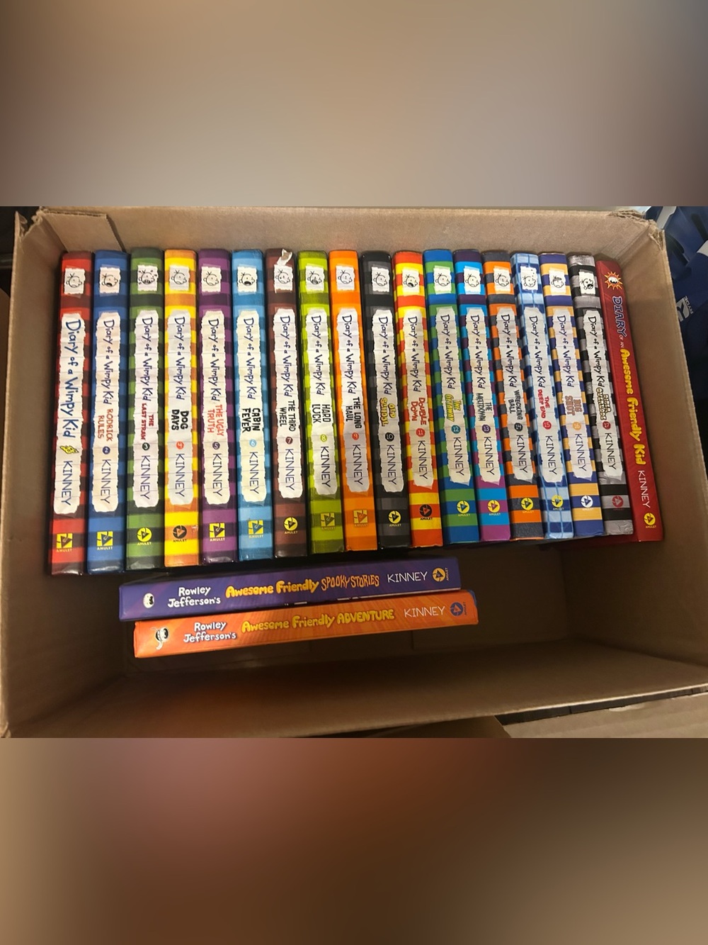 Scholastic Diary of a Wimpy Kid Hardcover Collection - Bright Multicolor Spines